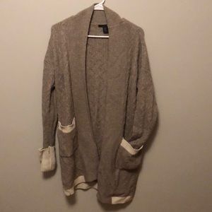 Grey Knit Cardigan